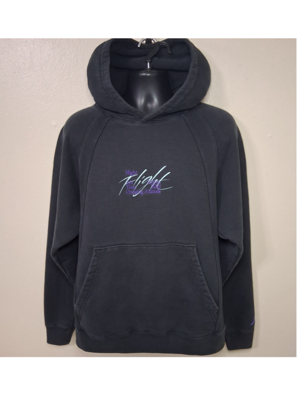 2022 Nike Air Jordan Flight Heritage Coll. Men's Medium Hoodie Black DM1394-010 - Picture 4 of 12